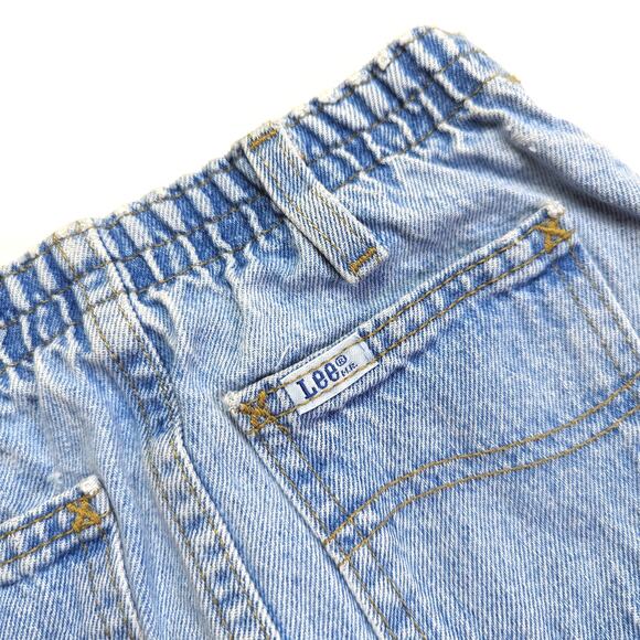 Vintage Lee Skirt Girls Size 5 Light Wash Mini Denim - Picture 5 of 7